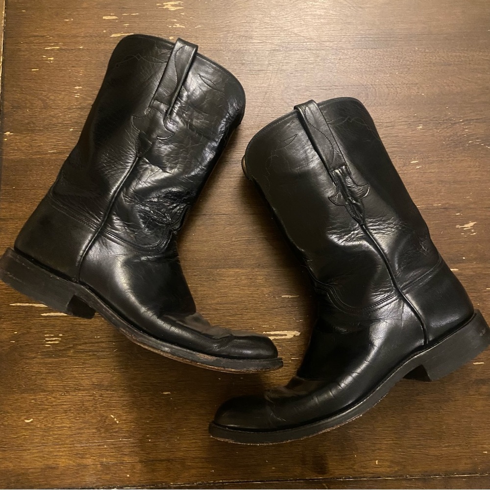 Vintage Lucchese Classic Roper Cowboy Boots Sz 9.5D